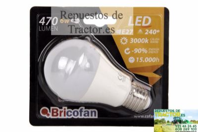 BOMBILLA LED 6W. 470LM